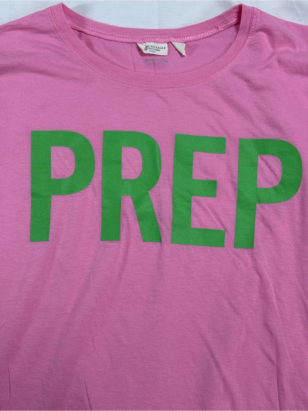 American Eagle Prep t shirt Y2K